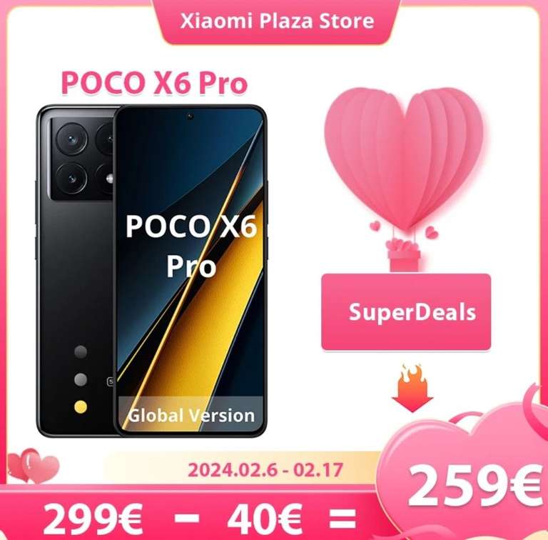 Smartphone Poco X6 Pro - 8 Go de Ram, 256 Go