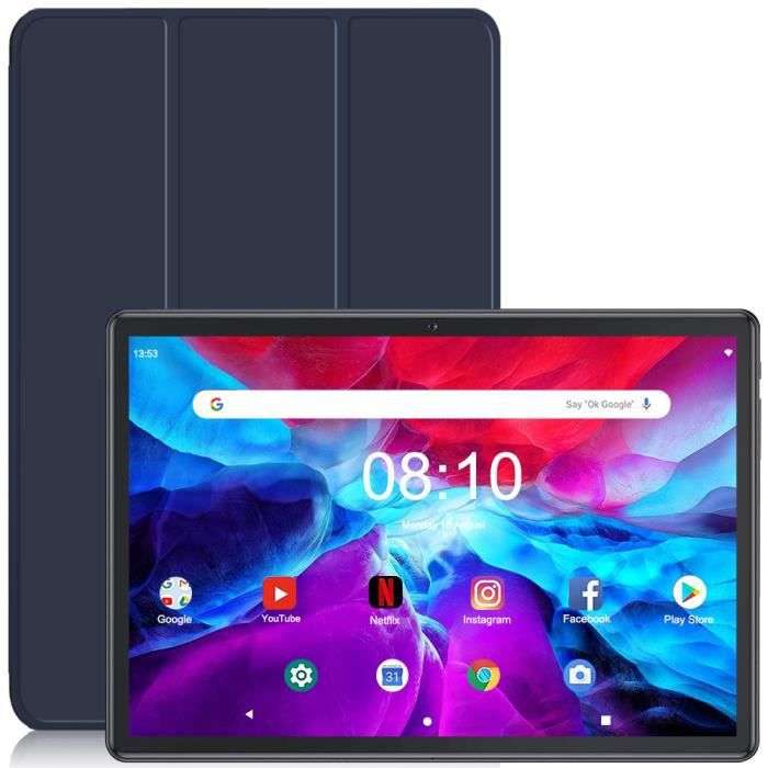 Tablette 10 Pouces, 4Go RAM + 64Go ROM, Android 11, 1280×800 IPS HD, 4G