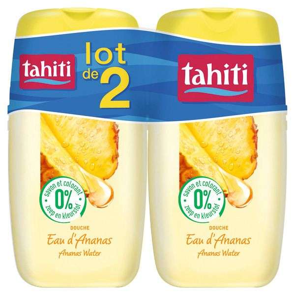 Lot de 2 gel douche Tahiti - Différentes variétés (2 x 250mL)