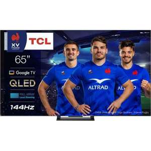 TV 65" TCL 65C745 (2023) - QLED, 4K, 144 Hz, HDR Pro, Dolby Vision IQ, FreeSync, HDMI 2.1, VRR & ALLM (Via 141,69€ sur fidélité & ODR 150€)