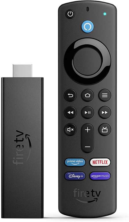 Lecteur multimédia Fire TV Stick 4K Max avec Télécommande vocale Alexa - WiFi 6, CPU 4-core 1.8 GHz, RAM 2 Go, 8 Go