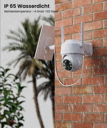 Camera Surveillance WiFi Exterieure solaire GALAYOU R1, Alertes, Sirène (Vendeur tiers)