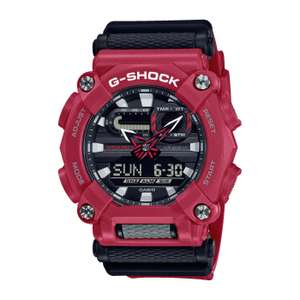 Montre Casio G-Shock Heavy Duty Street GA-900-4AER - Résine, Rouge et Noir, pile 7 ans, étanchéité 20ATM (Vendeur Tiers)