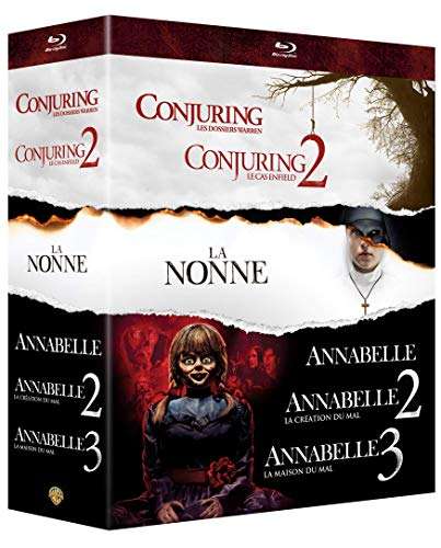 Coffret Blu-Ray Warren Collection de 6 films Conjuring 1 & 2 + La nonne + Annabelle 1, 2 & 3