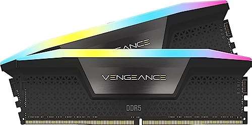 Kit mémoire Ram DDR5 Corsair Vengeance RGB 32 Go (2x16 Go) - 6000MHz , CL36, Intel XMP