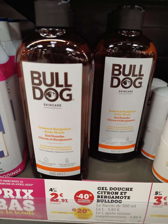 40% de réduction sur une sélection de produits Bull Dog - Ex : Gel douche original Bull Dog (500ml)