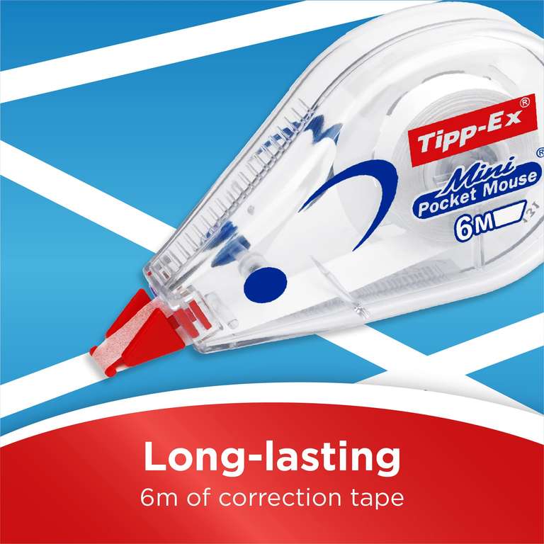 Rubans Correcteurs Tipp-Ex Soft Grip - 10 M X 4,2 Mm - Boîte De 10
