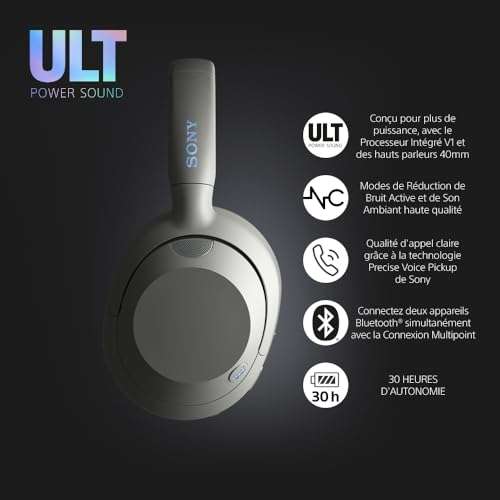 Casque sans Fil à Reduction de bruit active Sony ULT Wear - Bluetooth
