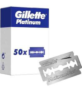 Lot de 50 lames de rechange Gillette Platinum pour rasoir de sûreté