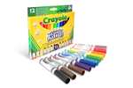 Feutres lavables Crayola à pointe maxi 12 couleurs – prix 3,90€ at Amazon