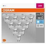 Pack 10 ampoules GU10 4W blanc froid Osram