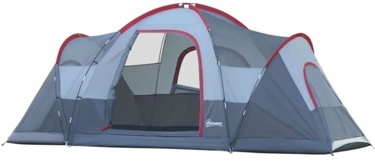 Tente de camping familiale Outsunny - 5 à 6 personnes