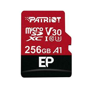 Carte mémoire MicroSDXC Patriot EP Series - 256 Go, A1, V30 (vendeur tiers)