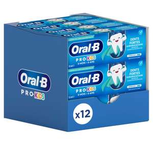 Lot de 12 Dentifrices Oral-B Pro Kids - 12 x 50ml