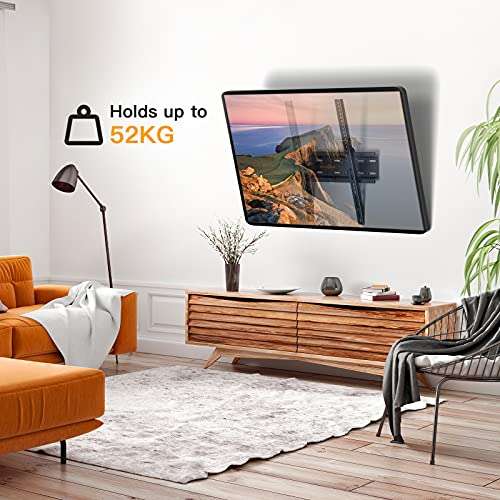 Support mural TV Perlegear - Inclinable pour écrans 26-60", Capacité max. 52kg, Support TV VESA Max 400x400mm (Vendeur tiers)