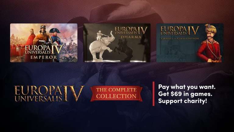 Humble Europa Universalis IV Bundle : Le Jeu sur PC (Dématérialisé - Epic Games et Steam) à partir de 1€