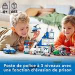 Jeu de construction Lego City (60316) - Le Commissariat de Police, Jouet de Voiture, Camion de Poubelle et Hélicoptère (Via coupon)