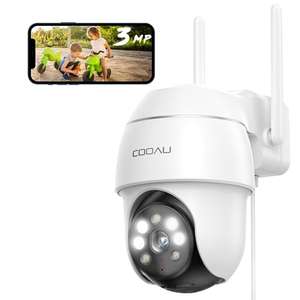 Caméra de surveillance extérieure Wifi Cooau 2K 3MP Ip PTZ Onvif (vendeur tiers)