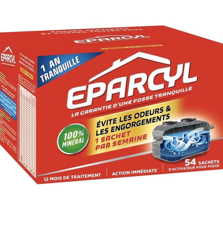 Eparcyl – 54 Sachets (12 mois de traitement) Activateur Biologique pour  Fosses Septiques – Entretien Fosses Septiques : : Epicerie