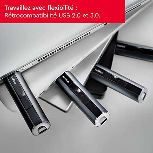 Clé USB 3.2 SanDisk Extreme Pro - 128 Go