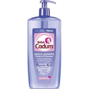Huile lavante corps et cheveux Cadum - 750ml