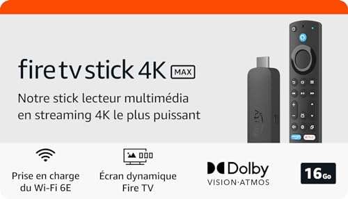 Lecteur multimédia Amazon Fire TV Stick 4K Max