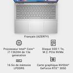 PC Portable 14" Dell Inspiron 14 Plus 7430 - 2560x1600, 90 Hz, i7-13620H, 16Go Ram, 1To SSD, RTX 3050 6Go 40W, Win11