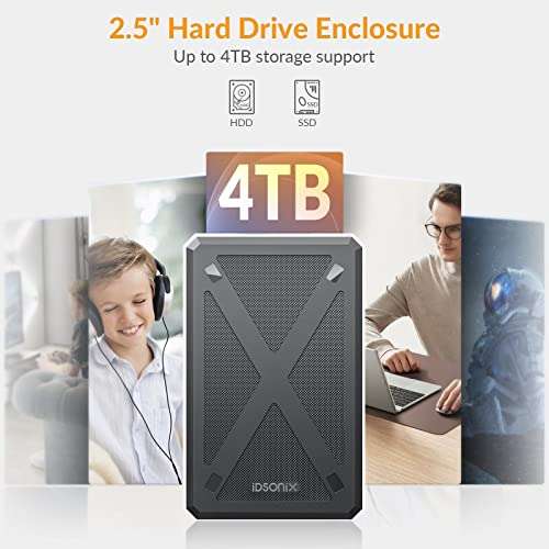 [Prime] Lecteur externe HDD/SSD SATA 2,5" iDsonix - Noir (vendeur tiers - via coupon)