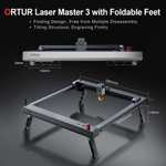 Graveur laser Ortur Laser Master 3 - 10W, 400mmx400mm, 20000 mm/min (Entrepôt Allemagne)