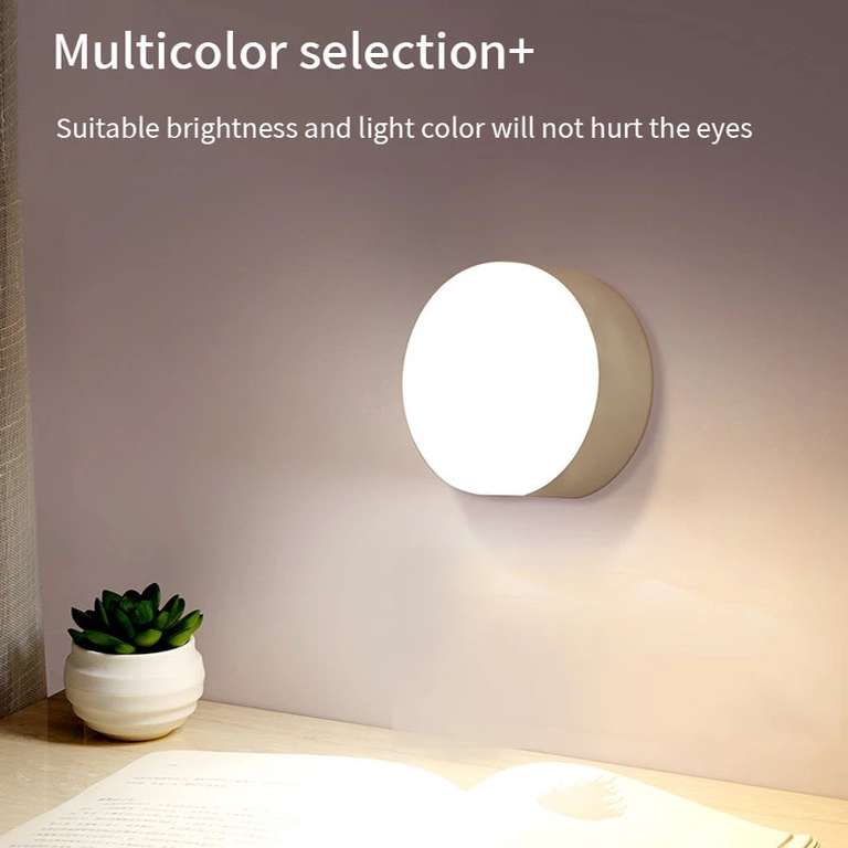 Veilleuse LED avec lumière blanche ajustable (Blanc naturel, froid ou chaud)