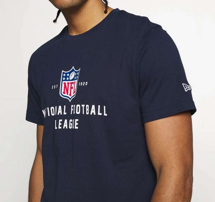 T-shirt Homme New Era NFL League - Bleu marine, Tailles XS à M