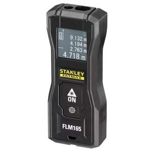 Télémètre Laser Stanley Fatmax FMHT77165-0 - Plage de travail 0 à 50m, Précision +/- 1,5mm, IP40, Fonction Pythagore