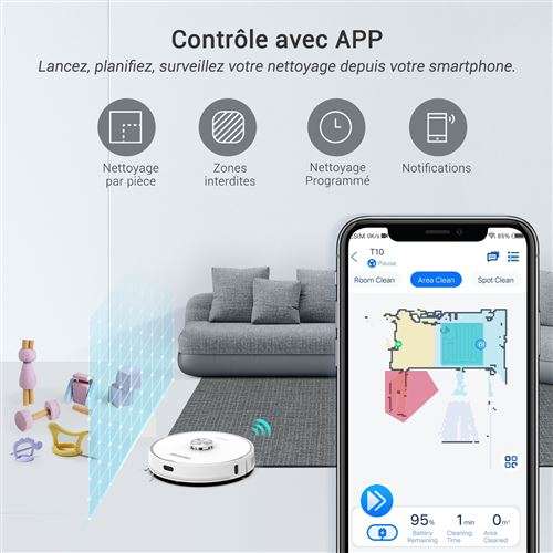 Promotion > Aspirateur robot Ultenic TS1 avec station de vidage