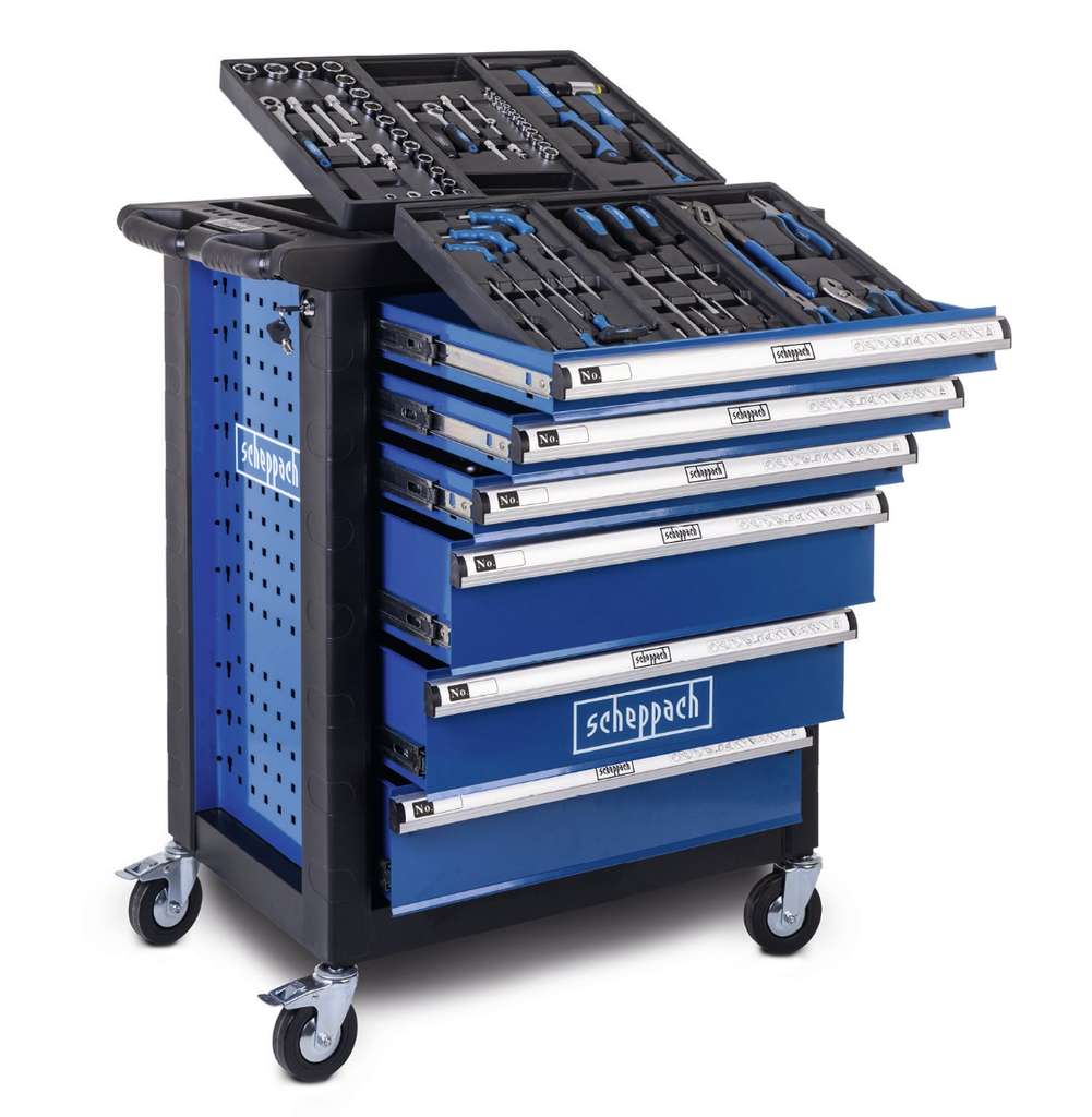 BGS 6680 | Insert De Servante D'atelier 1/3 : Jeu D'outils Repousse-pistons | Avec Fonction Cliquet