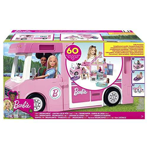 Camping-Car de rêve Barbie 3-en-1 (GHL93)