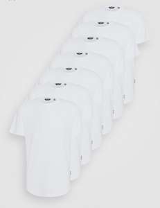 Lot de 7 t-shirts blancs Only&Sons Onsmatt Life Longy pour Homme - Toutes tailles