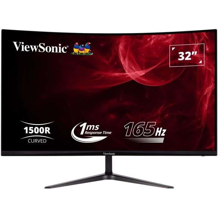 Écran PC incurvé 32" Viewsonic VX3218 - full HD, LED VA, 165 Hz, 1 ms, FreeSync