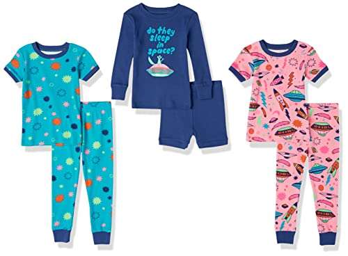 Sélection de Pyjamas en promotion - Ex: Lot de 3 pyjamas fille Amazon Essentials (taille 2 ans)