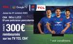 TV 65" TCL 65C843 - QLED Mini-LED, 4K UHD, 144 Hz (via ODR de 300€)