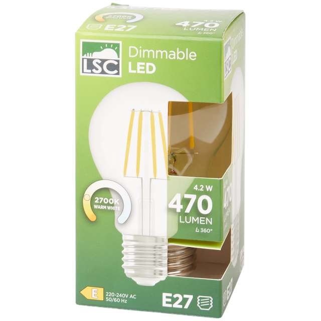 Ampoule LED LSC - dimmable (à intensité variable)