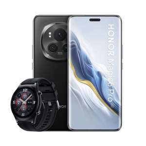 Pack Smartphone Honor Magic6 Pro 6,8" 5G Double nano SIM 512 Go Noir + Montre connectée Watch GS3 Noir