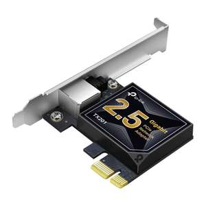 Carte Réseau PCIe TP-Link 2,5 Gigabit TX201 - Réseau 2,5 Gbit/s, Latence ultra-faible, Compatible avec Windows 11/10/8.1/8/7