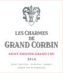 Bouteille de vin rouge en coffret cadeau Les Charmes de Grand Corbin AOP Saint Emilion Grand Cru Millésime 2016 - 750ml
