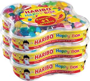 Lot de 3 mega boîtes de 600g de bonbons Haribo Happy Box (3x 600g)