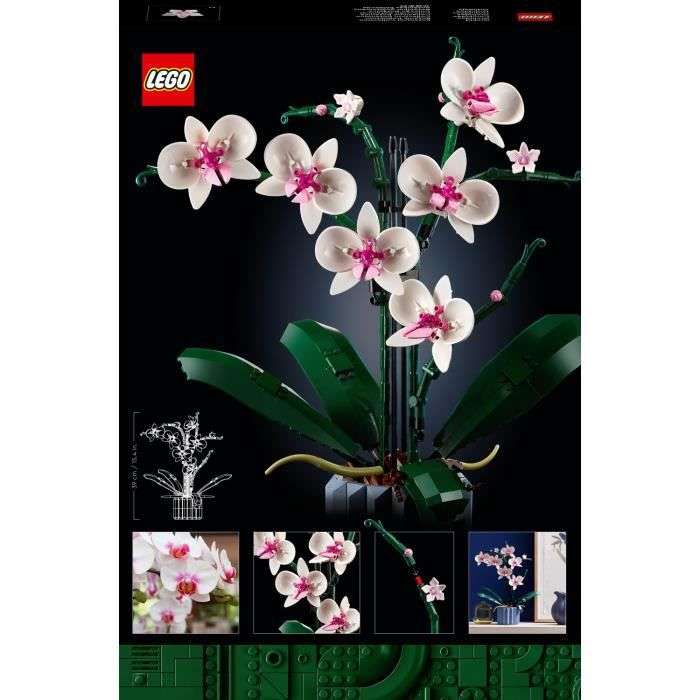Jeu de construction Lego Icons 10311 l'Orchidée Plantes de Fleurs Artificielles d'Intérieur