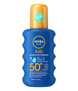 Crème solaire Nivea Kids SPF50+ - Indice 50, 200ml (via 6,25€ cagnotte fidélité + coupon de réduction de 1€)