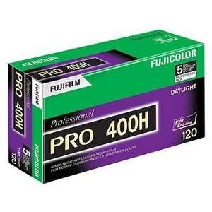 Pack de 5 films négatif couleur Fujifilm Pro 400H 120 mm (Sélection de villes)