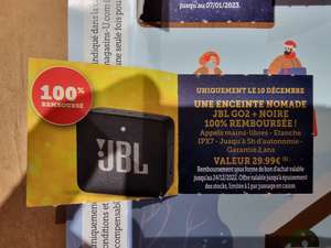 Enceinte JBL GO 2 (via 29.99€ en bon d'achat) - Sierentz (68)