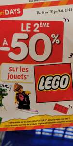 50% de réduction sur le deuxième jouet (Hors Exceptions - Le moins cher des 2) - Frontaliers Luxembourg