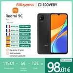 Smartphone 6.53" Xiaomi Redmi 9C - HD+, Helio G35, RAM 4 Go, 128 Go, 13+2+2 MP, 5000 mAh (Entrepôt France)